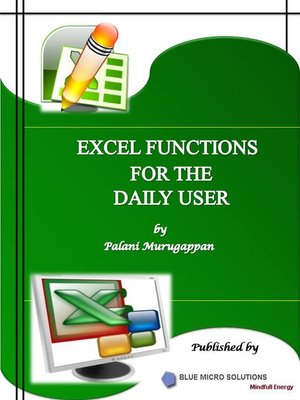 cover image of Microsoft Excel Functions Vol 1